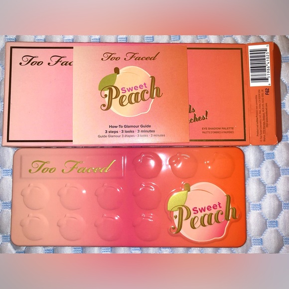 Too Faced Sweet Peach Eye Shadow Palette. Bright, Summer, Floral, Fresh, Colours - Picture 4 of 8